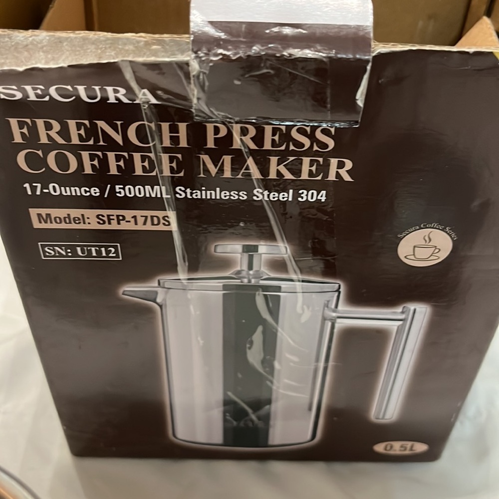 Secura French Press Coffee Maker - Picture 2 of 6
